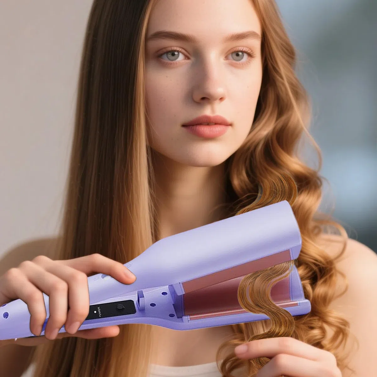 Outils De Coiffure À Technologie D'ions Négatifs, Fer À Friser Français,fer À Friser Ionique,système De Contrôle De Température À Quatre Vitesses,convient Au Coiffage Quotidien Et À L'usage Domestique