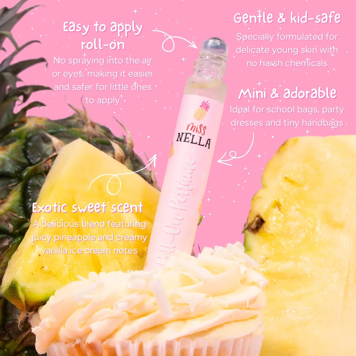 Miss Nella Sweet Like Me- Huile de Parfum, doux et non toxique pour les tout-petits et les enfants, formule a base naturelle
