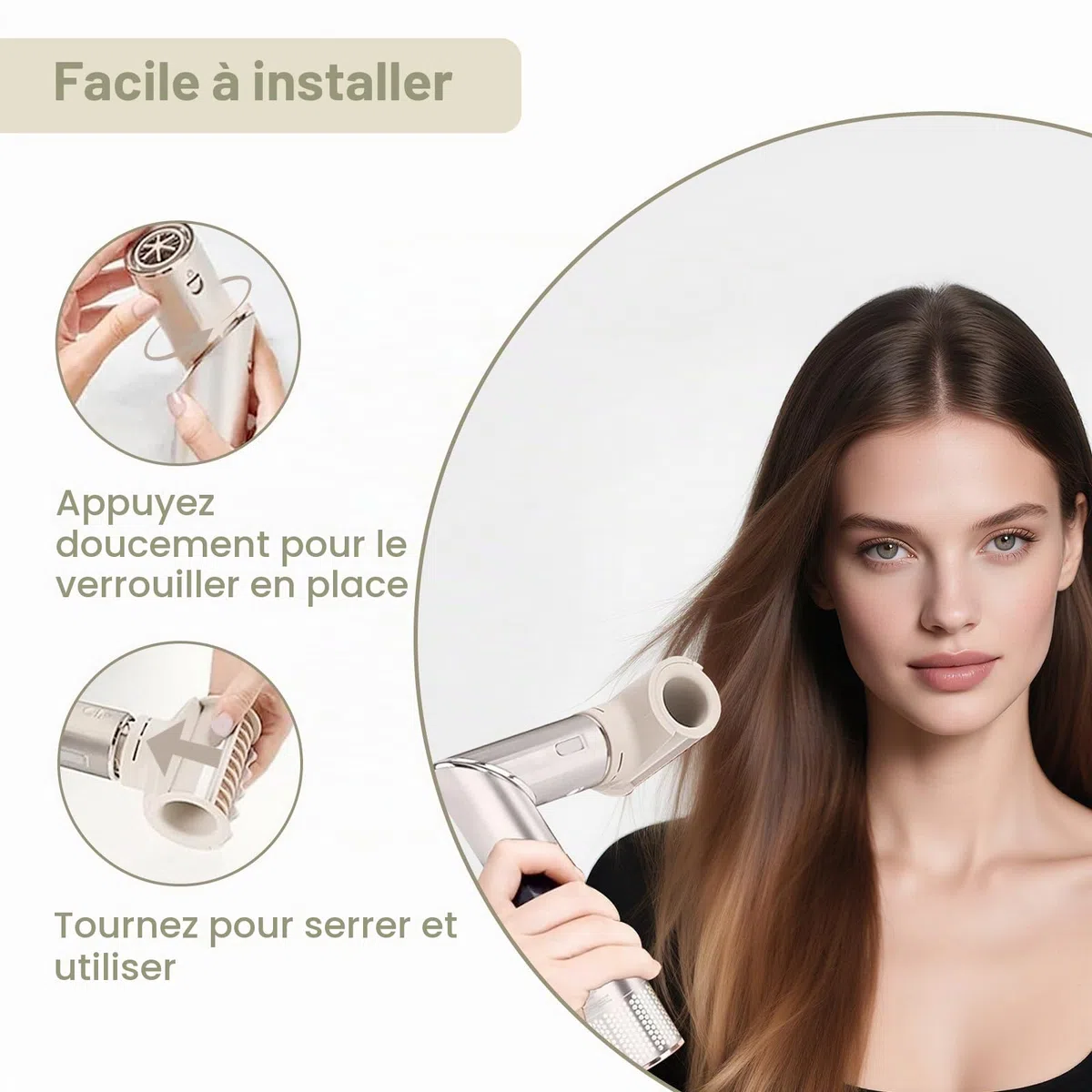 Buse anti-vol pour Shark-FlexStyle | HD400 XSKHD4WTCA/4PA Série Accessoire de sèche-cheveux, accessoire de coiffage