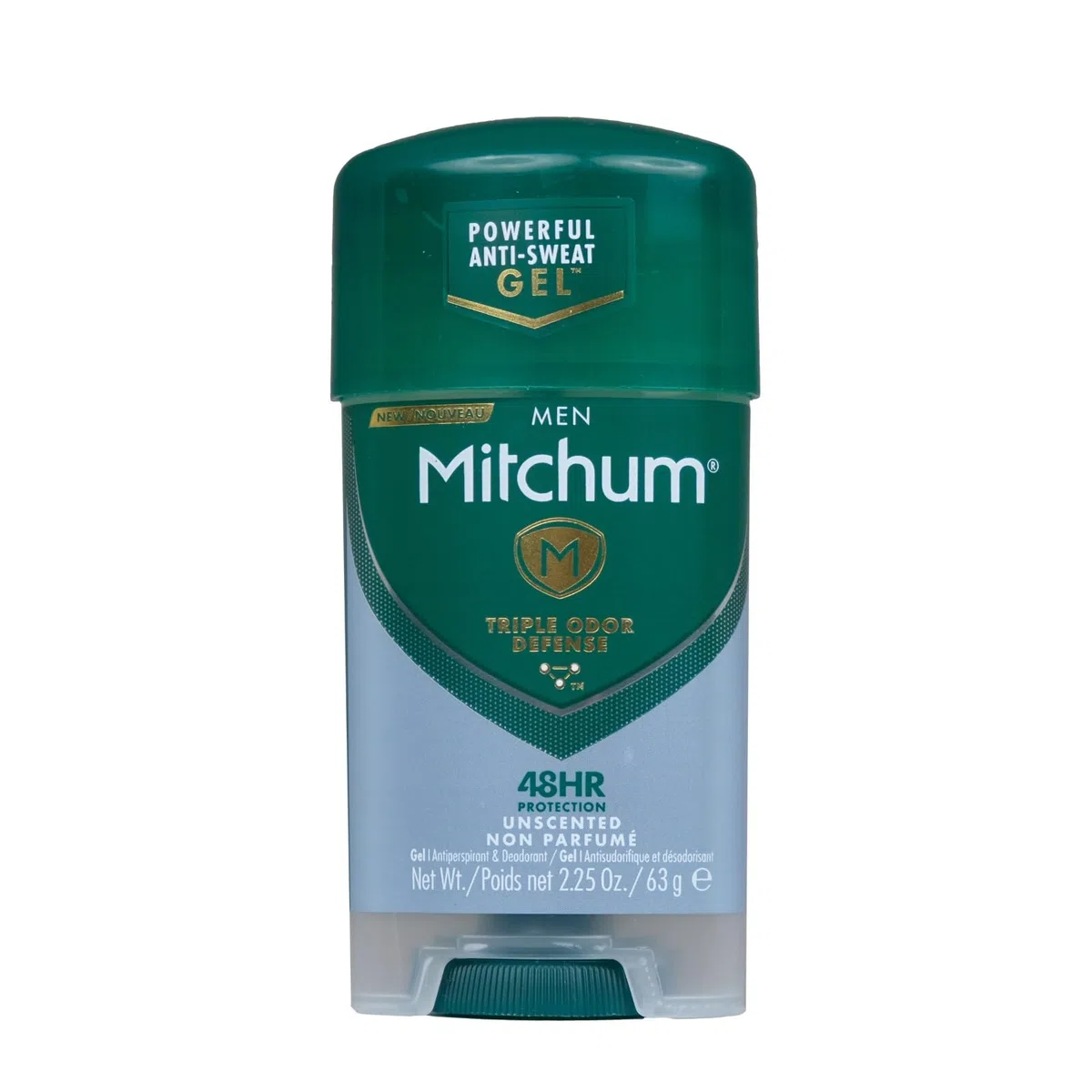 Déodorant et gel Mitchum - Non parfumé - 63,8 g - Pour homme